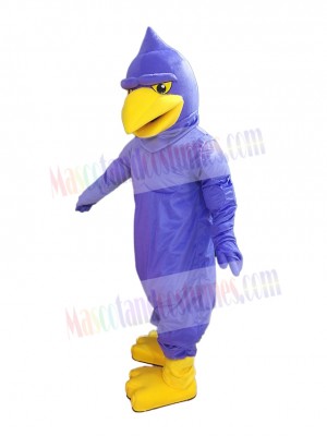 Purple Hawk Mascot Costume Animal