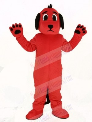 Red Dog with Black Ears Mascot Costume Animal