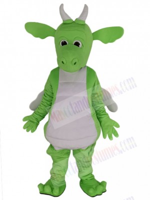 Adorable Green Dragon Mascot Costume Animal