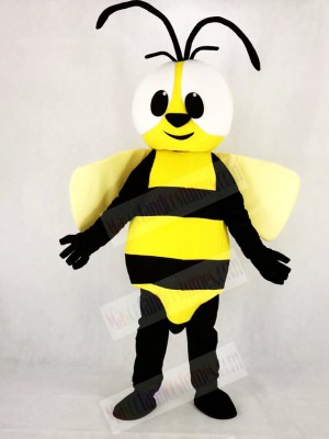 Cute Yellow Bee Mascot Costume Cartoon	