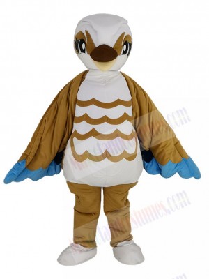 Brown and White Bird Mascot Costume