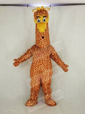 Realistic Giraffe Mascot Costume Cartoon	