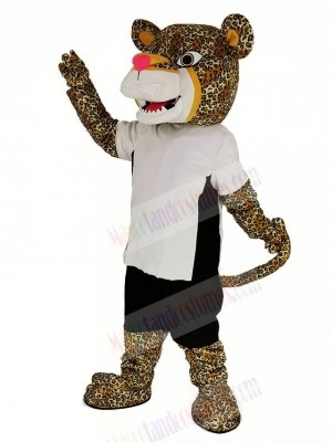 Power Jaguar with T-shirt Mascot Costume Animal