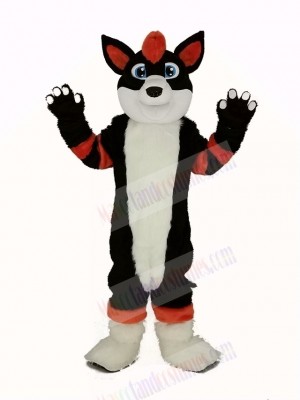 Orange and Black Husky Dog Fursuit Mascot Costume