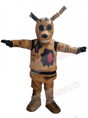 Brown Bunny Mascot Costume Five Nights at Freddy's Toys Cartoon
