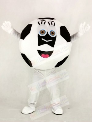 Black and White Football Mascot Costume School	