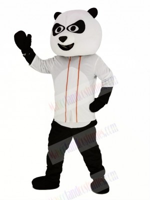 Baseball Panda with White T-shirt Mascot Costume Animal