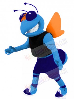 Funny Hornet Mascot Costume Animal in Black Vest