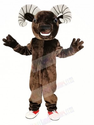 Dark Brown Sport Ram Mascot Costume Animal