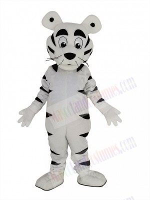 Funny White Tiger Mascot Costume Animal