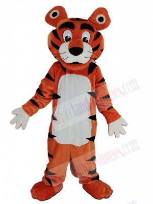 Docile Tiger Mascot Costume Animal