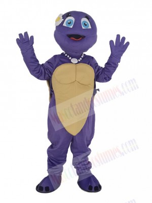Purple Female Turtle Mascot Costume Animal