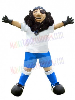Long-Bearded Pirate Captain Mascot Costume People
