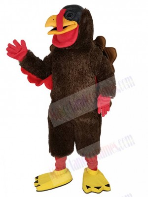 Brown Deluxe Turkey Mascot Costume Animal