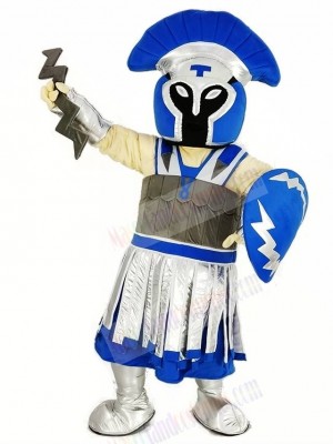 Blue Titan Spartan College Mascot Costume People