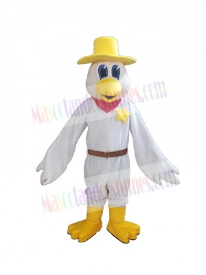 Cowboy Chicken Mascot Costume Animal