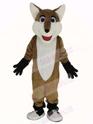 Smiling Fox Mascot Costume