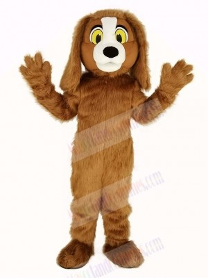 Brown Furry Dog Mascot Costume Animal
