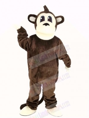 Brown Long Tail Monkey Mascot Costume