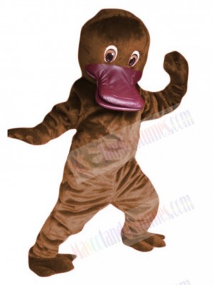 Cute Brown Platypus Mascot Costume Animal