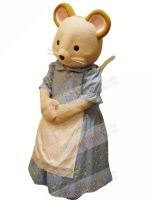 Virtuous Mouse in Dress Mascot Costumes Cartoon	