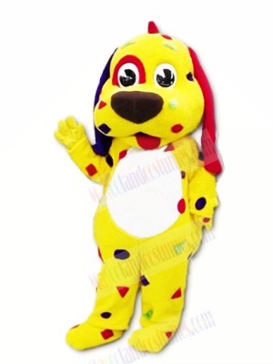 Yellow Puppy Dog Mascot Costumes Cartoon