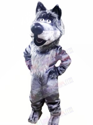 Friendly Wolf Mascot Costumes Cartoon	