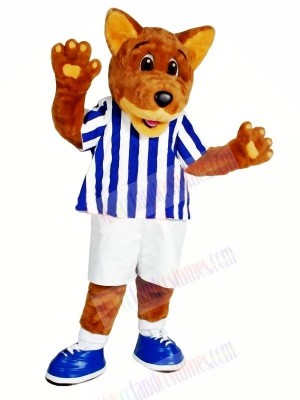 Lovely College Brown Wolf Mascot Costumes Cartoon