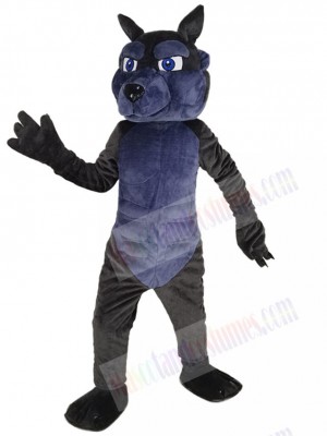 Robust Muscular Wolf Mascot Costume Animal