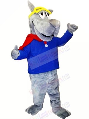 Sport Wolf with Big Nose Mascot Costumes Cartoon