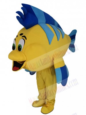 Yellow Clownfish Mascot Costume Cartoon