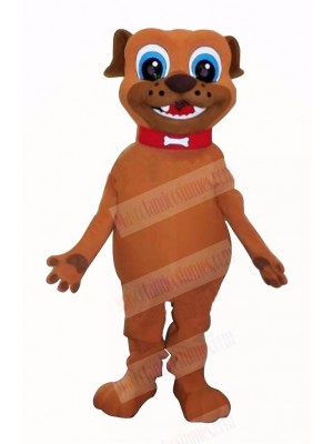 Brown Puppy Dog Mascot Costume Cartoon
