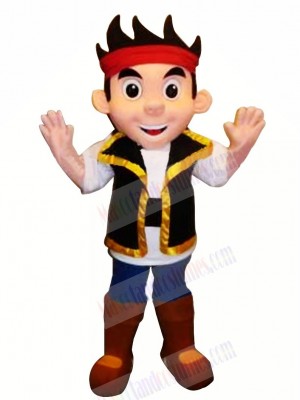 Cool Pirate Jake Mascot Costume Cartoon