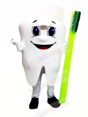 Healthy Tooth Mascot Costume Cartoon