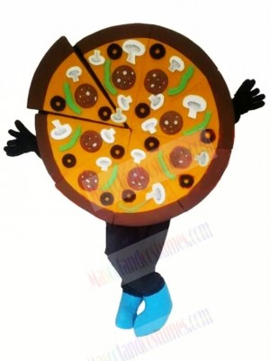 Yummy Pizza Mascot Costume Cartoon