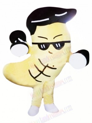 Funny Cashew Mascot Costume Cartoon