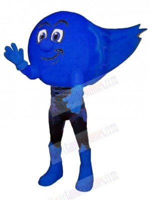 Blue Comet Mascot Costume Cartoon