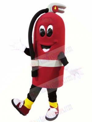 Cute Fire Extinguisher Mascot Costume Cartoon