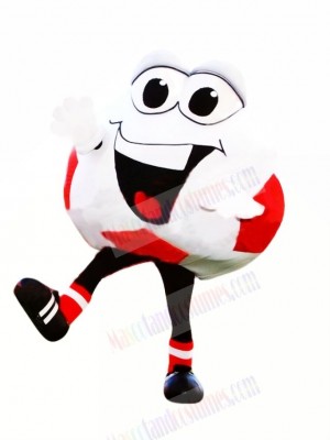 Happy Football Mascot Costume Cartoon	