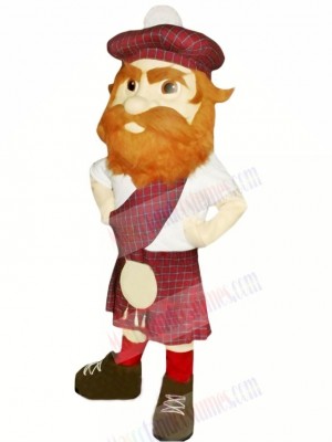 Highlander with Brown Shoes Mascot Costume People