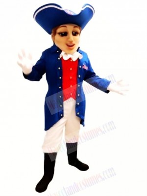 Cool Patriot with Big Hat Mascot Costume People	