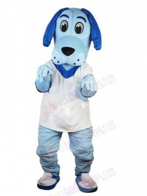 Blue Cute Dog Mascot Costume Animal Halloween