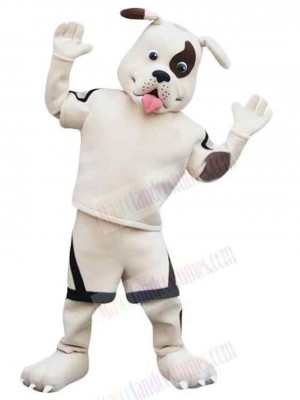 Pirate White Dog Mascot Costume Animal