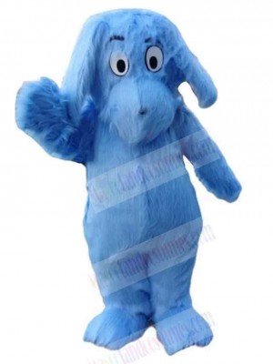 Kind Blue Furry Dog Mascot Costume Animal