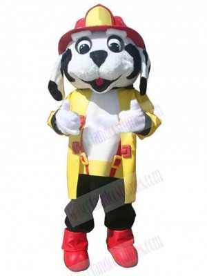 Cute Professional Fire Dog Mascot Costume Animal