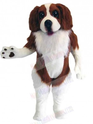 Brown and White Spaniel Dog Mascot Costume Animal