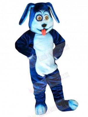 Super Cute Blue Dog Mascot Costume Animal