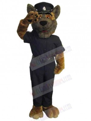 Cool Uniform Police Dog Mascot Costume Animal