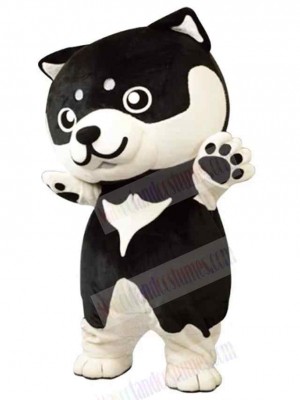 Baby White and Black Dog Mascot Costume Animal
