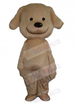 High Quality Smiling Brown Dog Mascot Costume Animal